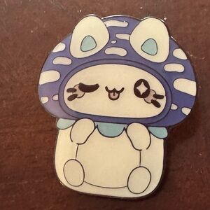 Mushroom Cat Enamel Pin